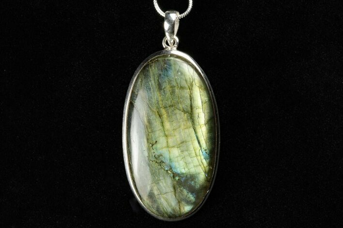 Brilliant Labradorite Pendant (Necklace) - Sterling Silver #192268